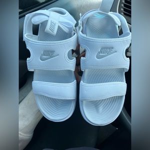 New Nike Owaysis Sport Slide Sandals White Size 8